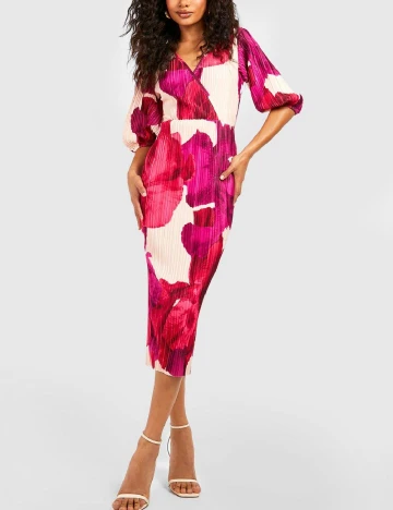 Rochie medie Boohoo, roz