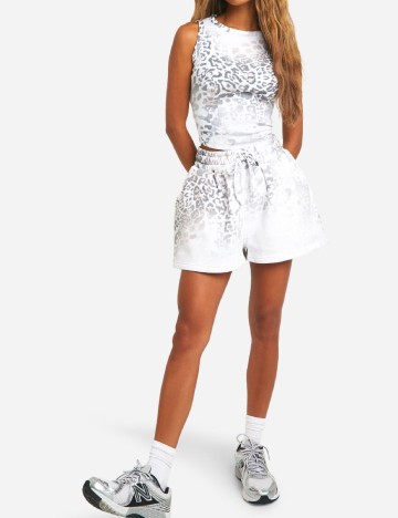 Pantaloni scurti Boohoo, animal print