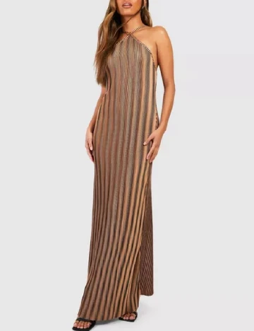 Rochie lunga Boohoo, maro