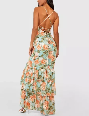 Rochie lunga Boohoo, floral print