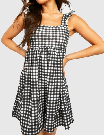 Rochie scurta Boohoo, negru Negru