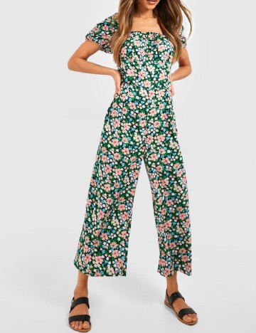 Salopeta Boohoo, floral print