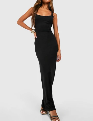 Rochie lunga Boohoo, negru