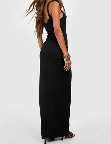 Rochie lunga Boohoo, negru