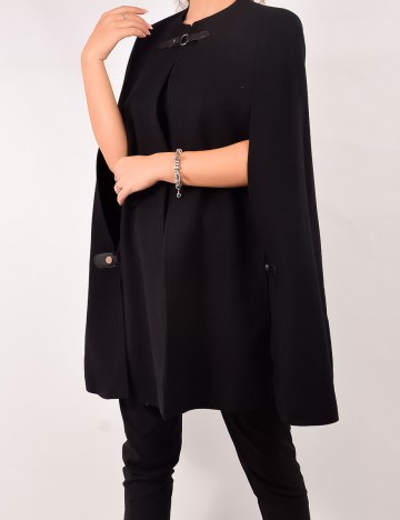 Poncho Zara, negru, XS