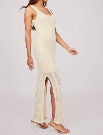 Rochie lunga Guess, crem