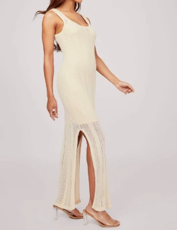 Rochie lunga Guess, crem