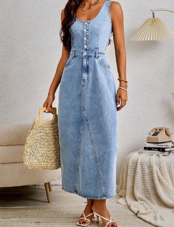 Rochie lunga SHEIN, albastru