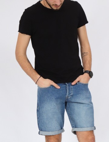 
						Pantaloni scurti Guess, albastru