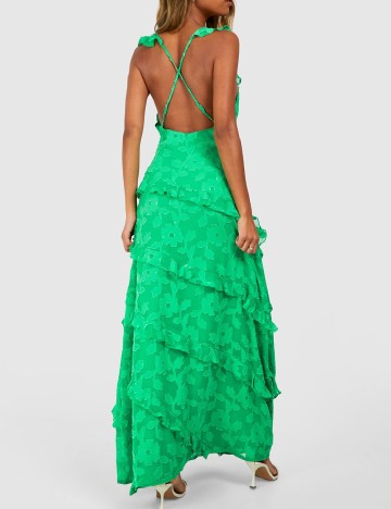 Rochie lunga Boohoo, verde
