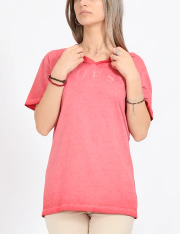 Tricou Oversize Guess, roz
