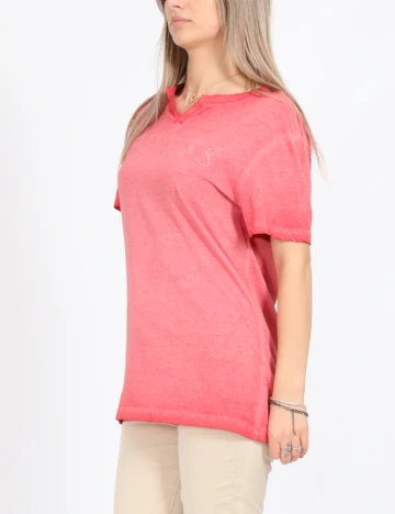 Tricou Oversize Guess, roz