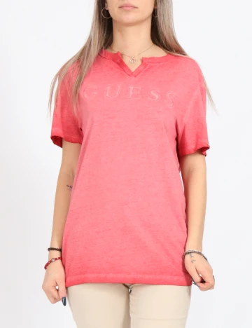 Tricou Oversize Guess, roz