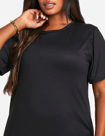 Rochie medie Boohoo Plus Size, negru