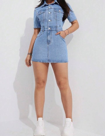 Rochie scurta SHEIN, albastru