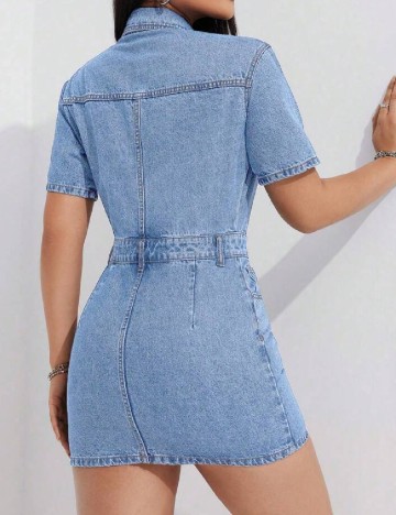 Rochie scurta SHEIN, albastru