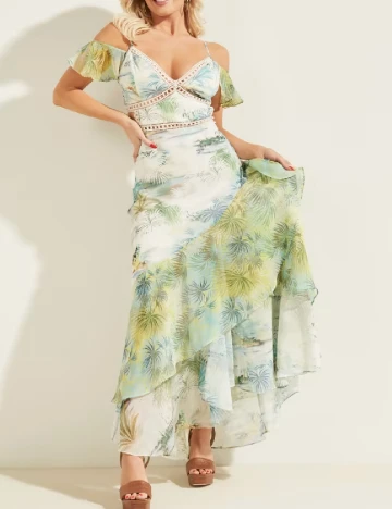 Rochie lunga Guess, verde