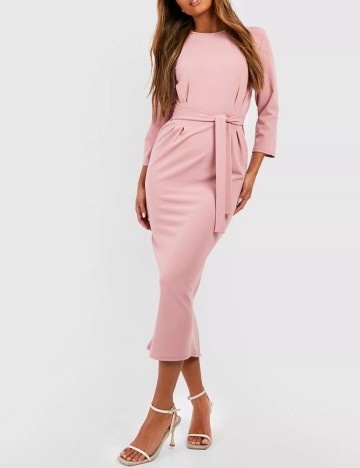 
						Rochie medie Boohoo, roz