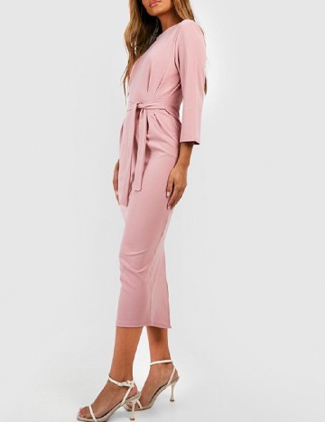 Rochie medie Boohoo, roz