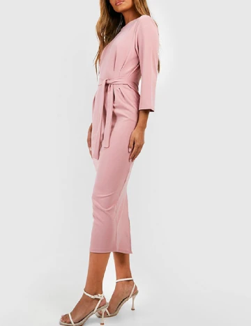Rochie medie Boohoo, roz