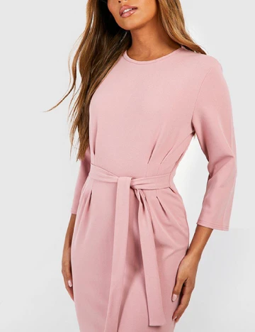 Rochie medie Boohoo, roz