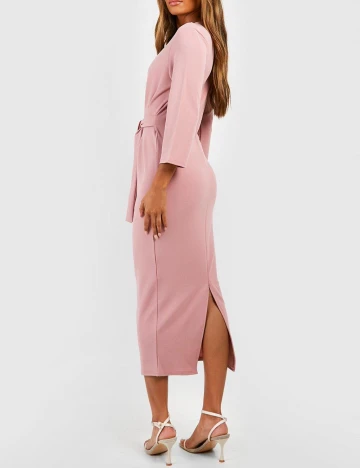 Rochie medie Boohoo, roz