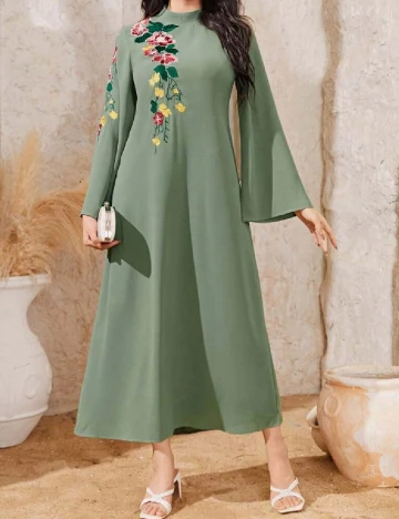 Rochie lunga SHEIN, verde