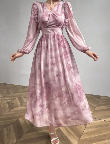 Rochie lunga SHEIN, roz