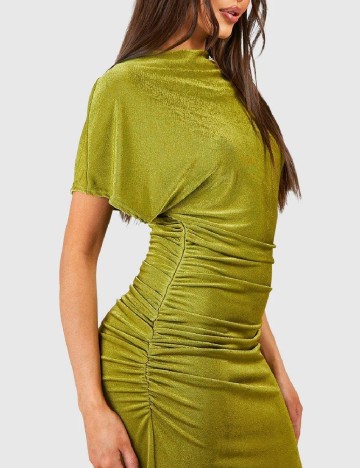 Rochie medie Boohoo, verde