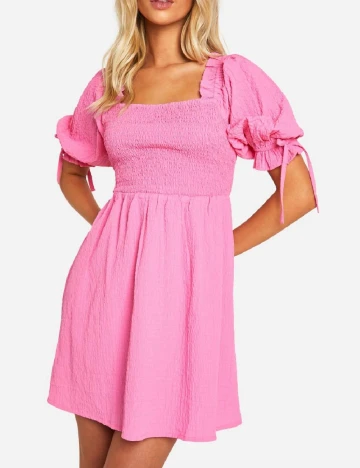 Rochie scurta Boohoo, roz