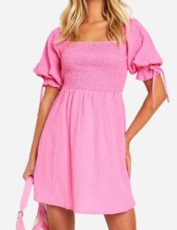 Rochie scurta Boohoo, roz