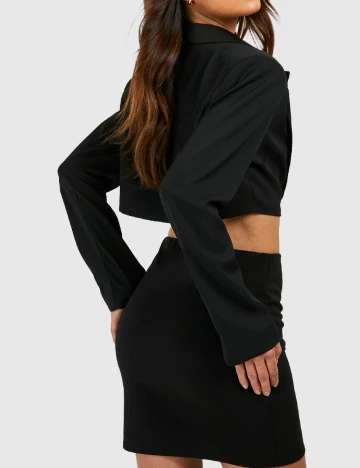 Fusta Boohoo, negru