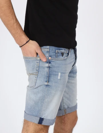 Pantaloni scurti Guess, albastru