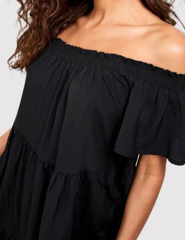 Rochie lunga Boohoo, negru