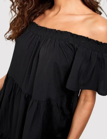 Rochie lunga Boohoo, negru