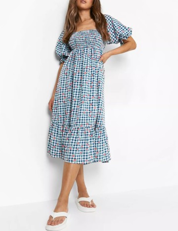 Rochie medie Boohoo, albastru