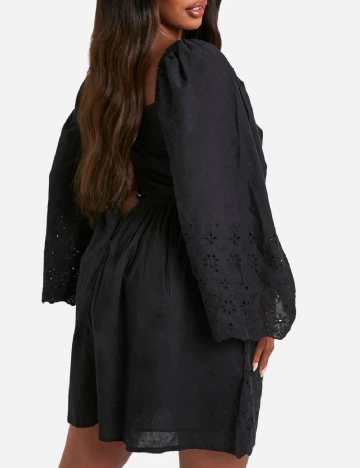 Rochie scurta Boohoo Plus Size, negru
