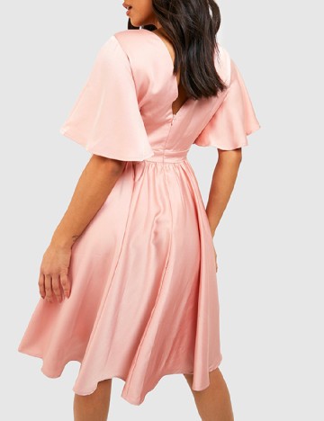 Rochie medie Boohoo, roz