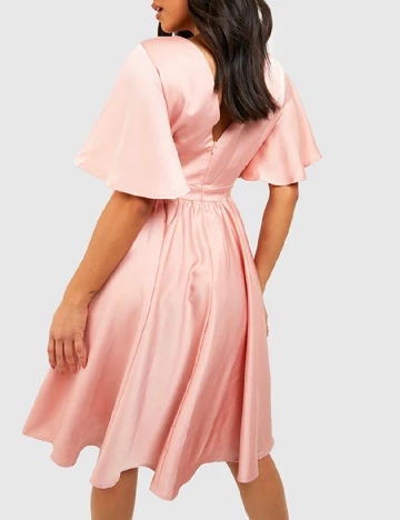 Rochie medie Boohoo, roz