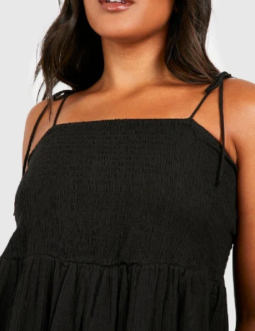 Rochie lunga Boohoo Plus Size, negru