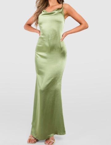 Rochie lunga Boohoo, verde
