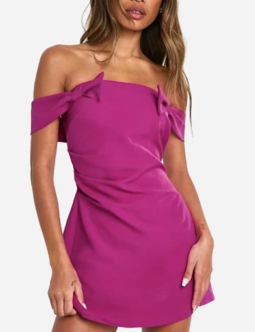 Rochie scurta Boohoo, magenta