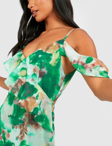 Rochie lunga Boohoo, verde