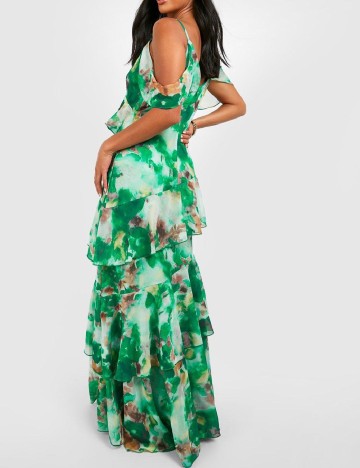 Rochie lunga Boohoo, verde
