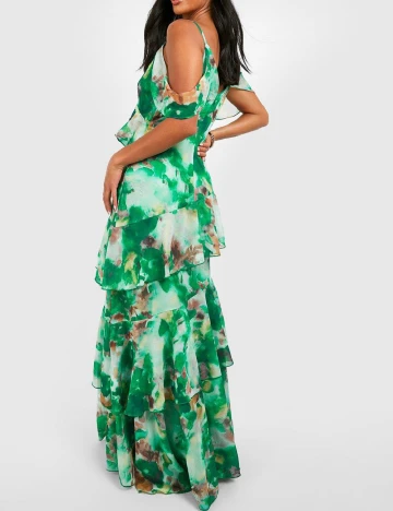 Rochie lunga Boohoo, verde