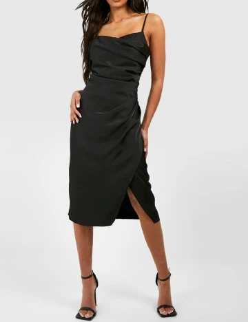 Rochie medie Boohoo, negru Negru