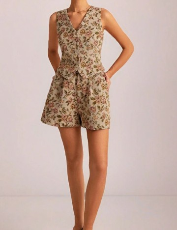 
						Compleu SHEIN, floral print