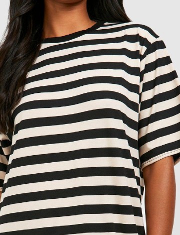 Rochie lunga Boohoo, negru/crem