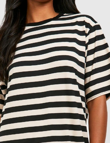 Rochie lunga Boohoo, negru/crem