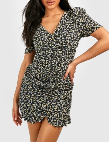 Rochie scurta Boohoo, negru Negru